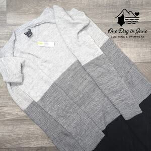 New Directions Sleeveless Long Cardigan Sweater Size M